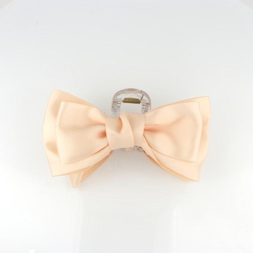 Studio Z Hårklemme Satin Sløjfe Cream - Accessories - 7980017