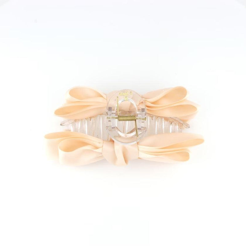 Studio Z Hårklemme Satin Sløjfe Cream - Accessories - 7980017
