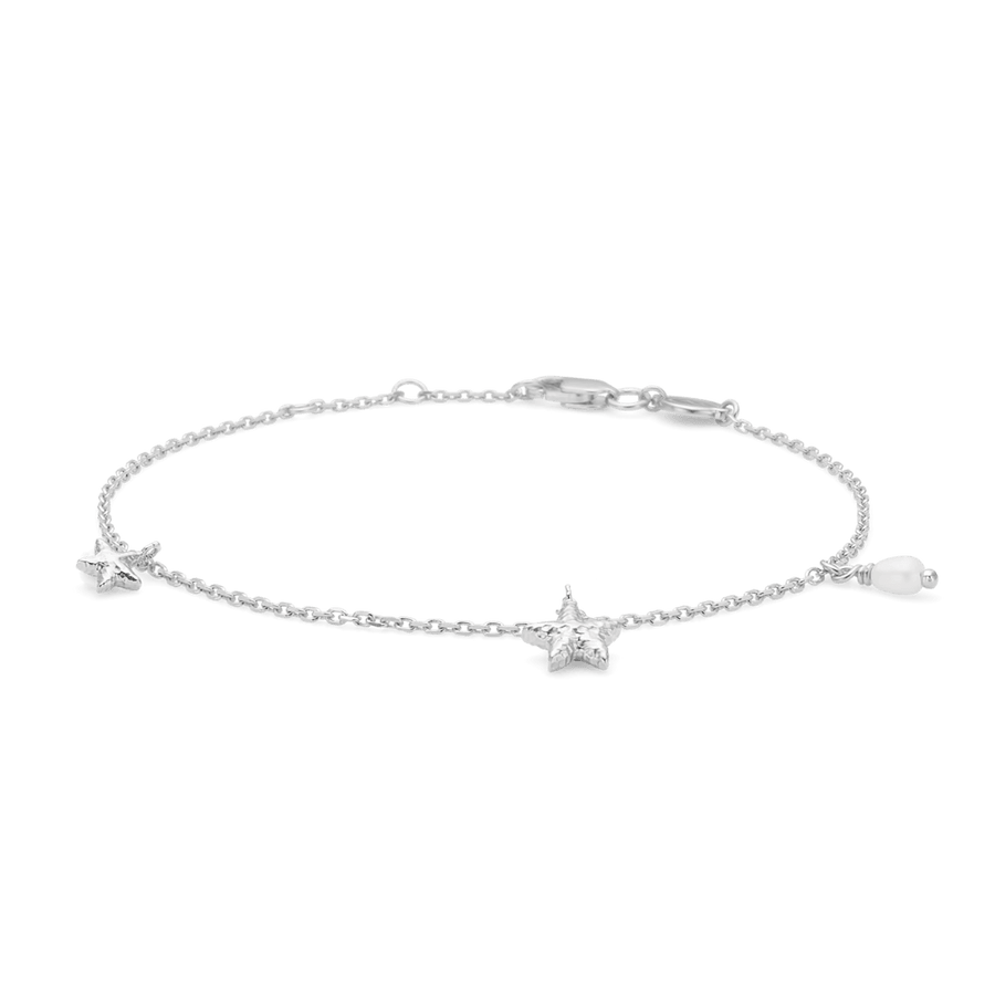Studio Z Starfish Lustre Sølv Armbånd med Søstjerner - Armbånd - 7153903
