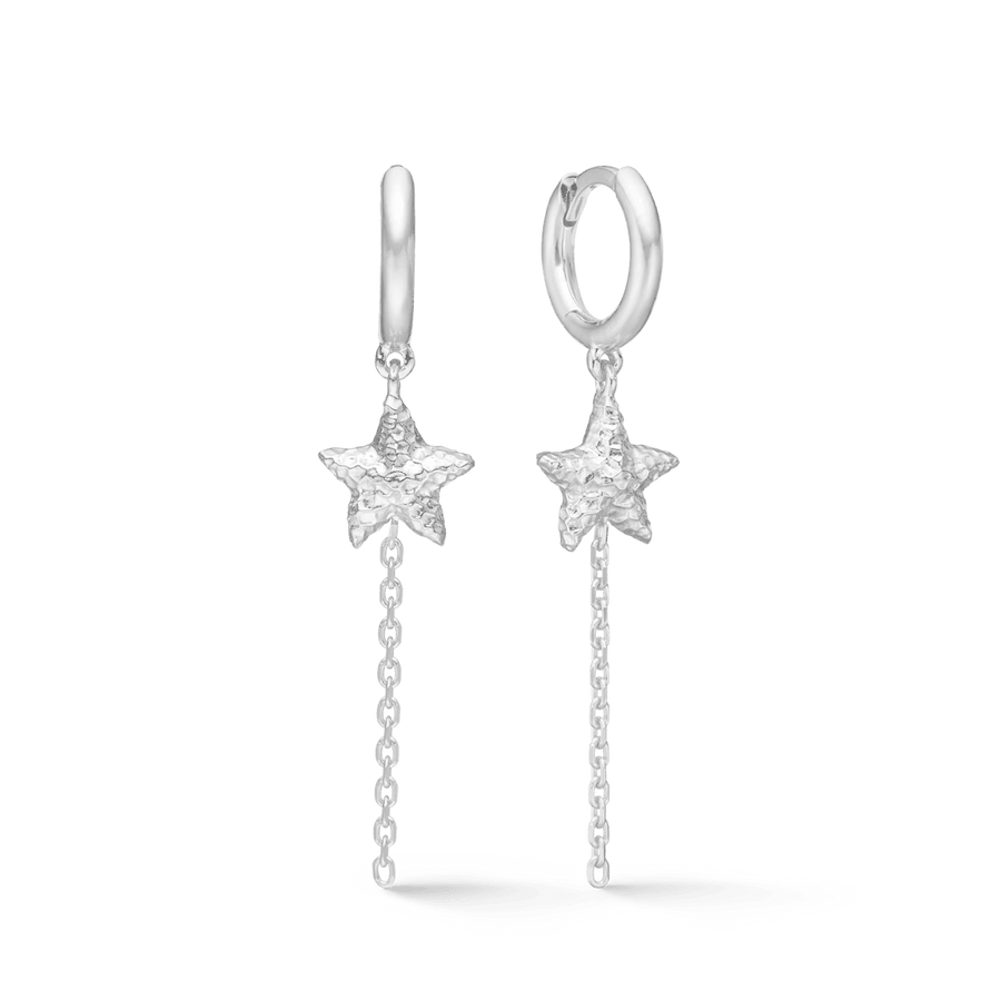 Studio Z Starfish Lustre Sølv Creol med Søstjerne - Øreringe - 7110903