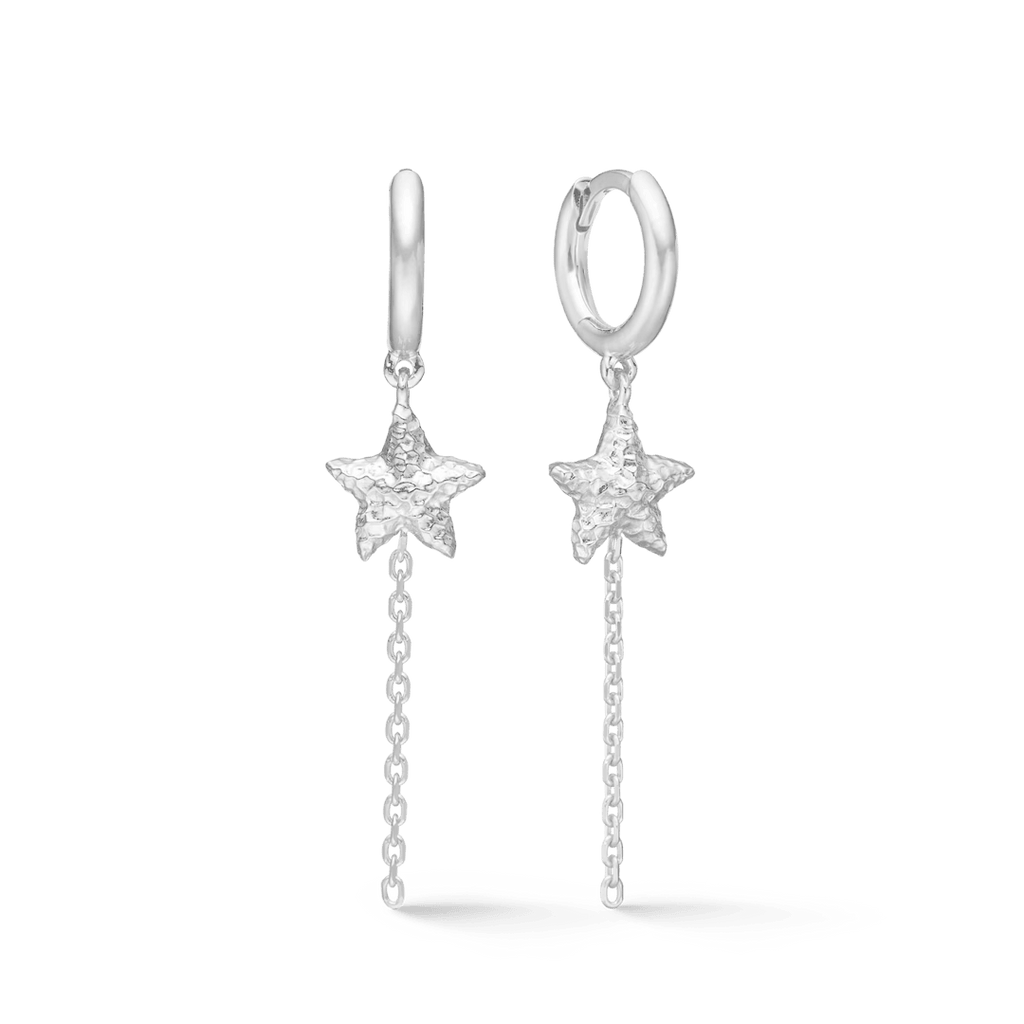 Studio Z Starfish Lustre Sølv Creol med Søstjerne - Øreringe - 7110903