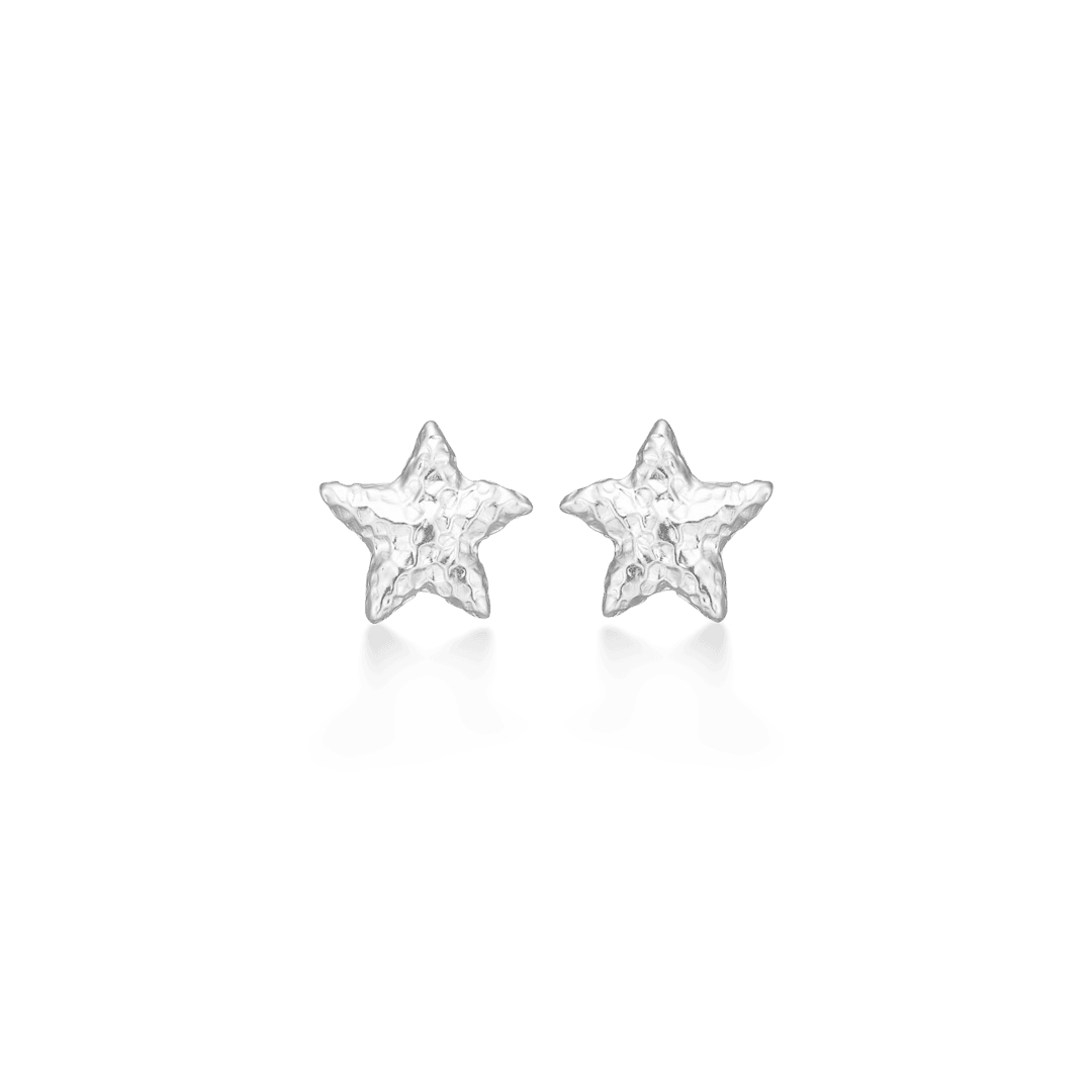 Studio Z Starfish Lustre Sølv Søstjerne Ørestikker Medium - Øreringe - 7110902