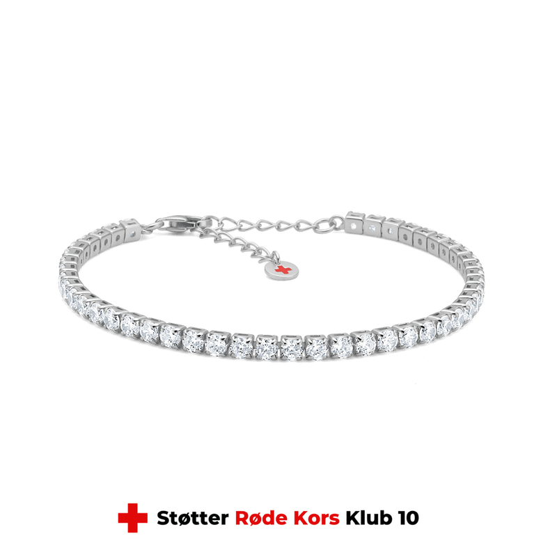 Studio Z Tennisarmbånd i Sølv med Zirkonia - Armbånd - 7157000