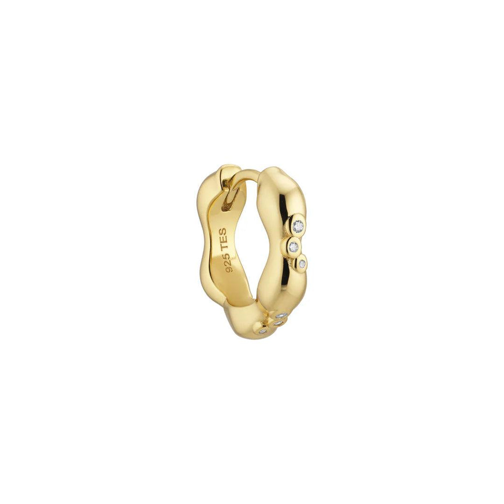 The Earring Shop Trinity Huggie - Øreringe - Fw2411