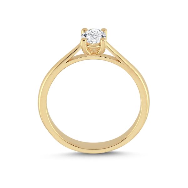 Nuran The One Oval Ring – 14-karaats goud met 0,50 ct W.Si diamant