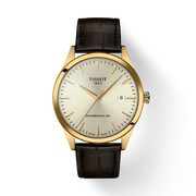 TISSOT CLASSIC DREAM POWERMATIC 80 – GOUD PVD / BRUIN LEDEREN BAND