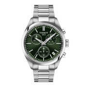 TISSOT PR 100 CHRONOGRAAF MET GROENE WIJZERPLAAT