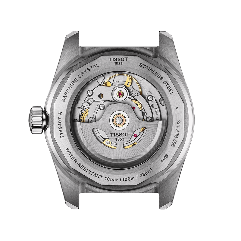 TISSOT PR516 POWERMATIC 80 MED SORT URSKIVE 38MM - Herreur - T1494071105100