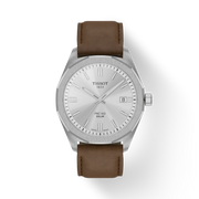 TISSOT PRC 100 SOLAR QUARTZ 39MM BRUIN LEDEREN BAND