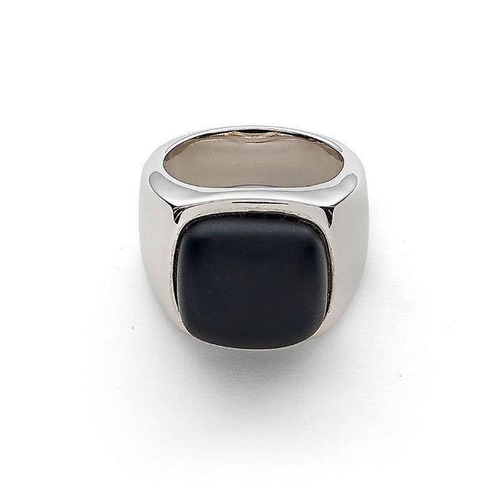 Alexander Lynggaard Ring Hope Signet Black Onyx in zilver met zwarte onyx steen, Model H10010-001-1.