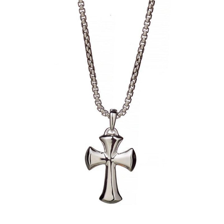 Alexander Lynggaard zilveren ketting Hope Cross met glanzende kruishanger in massief zilver, model D24001-1.