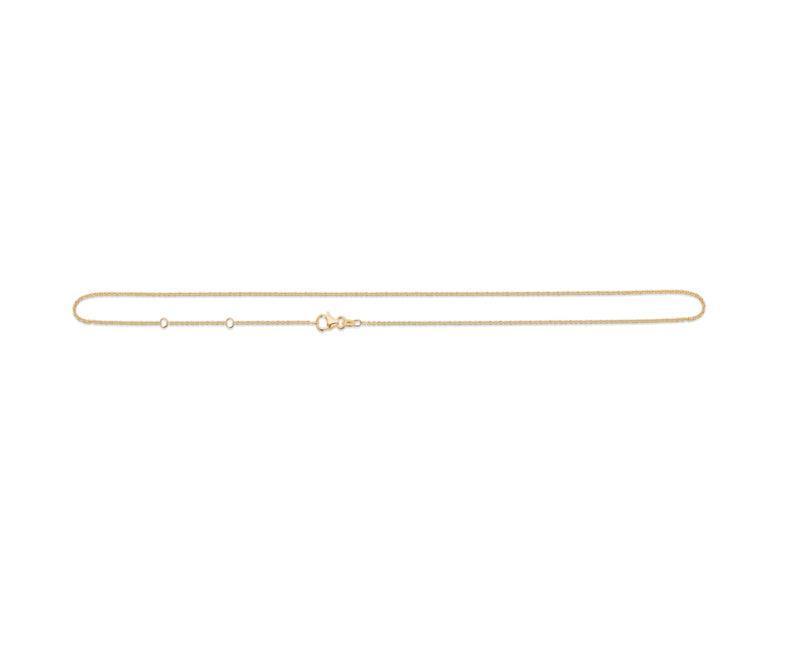 Anker Facet 8 kt Halskæde 45 cm - 9320110 - Halskæde - 9320110
