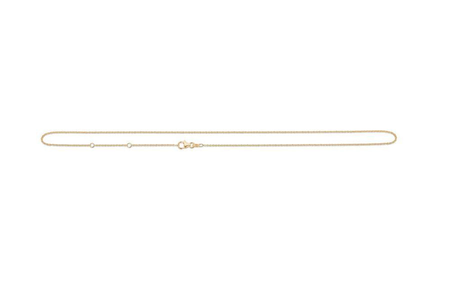 Anker Facet 8 kt Halskæde 55 cm - 9320111 - Halskæde - 9320111