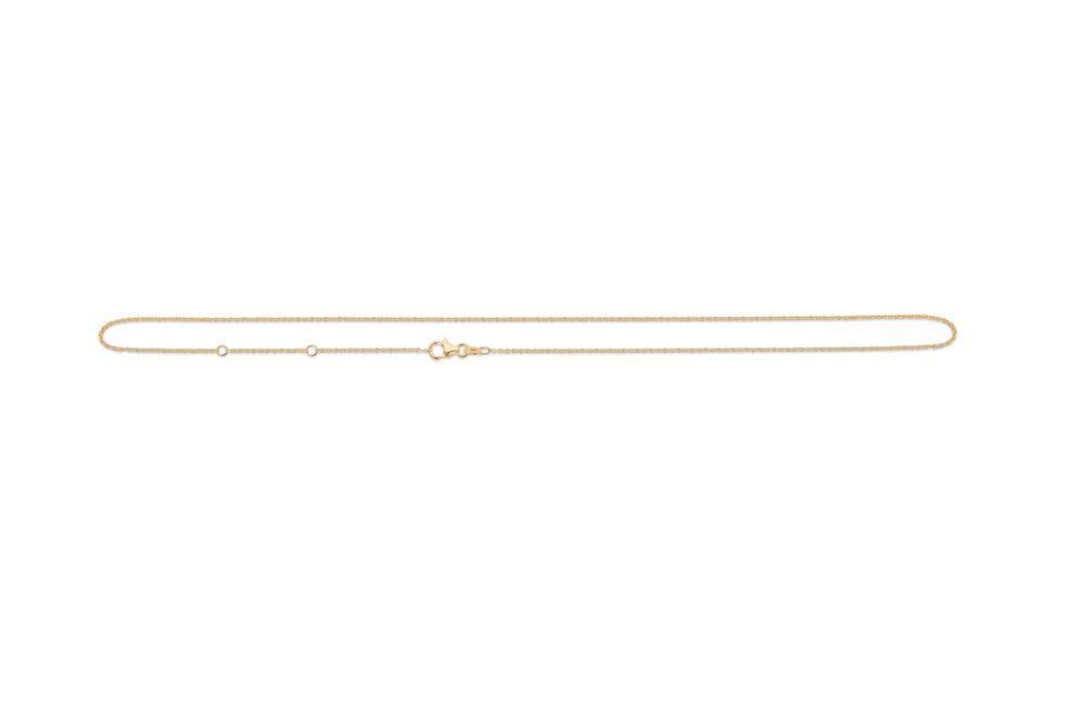 Anker Facet 8 kt Halskæde 55 cm - 9320111 - Halskæde - 9320111