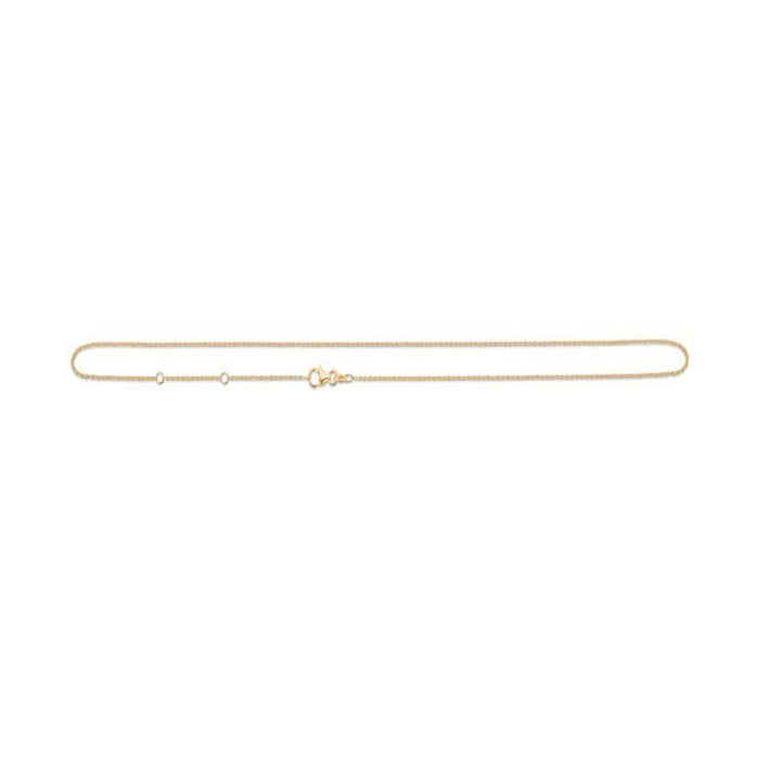 Anker Facet Forgyldt Halskæde 80 cm - 9220112 - Halskæde - 9220112