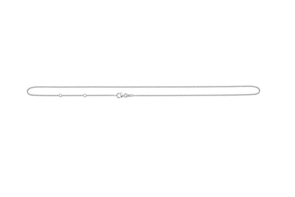 Anker Facet Sølv Halskæde 55 cm - 9120111 - Halskæde - 9120111