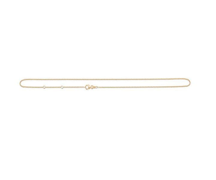 Ankerfacet 14 krt. ketting 50-55cm is te zien in goud met eenvoudige schakels en klassieke sluiting, model 9520111-9520111-2.