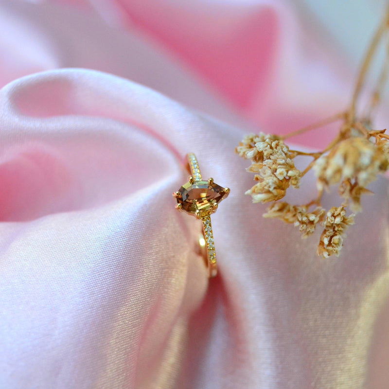 Anpé Atelier Customized Ring Med Brun Safir - Ringe - 27-BrunSafir-001