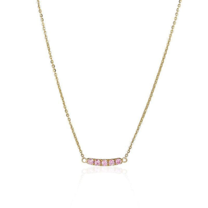 Anpé Atelier Lene Baby Pink Safirer Halskæde - Halskæde - 2501