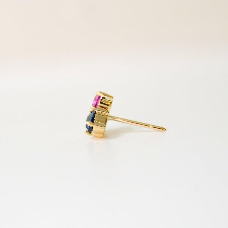 Anpé Atelier Varnaya 18kt Guld Ørestik m. Safirer - Øreringe - 23-Customized1