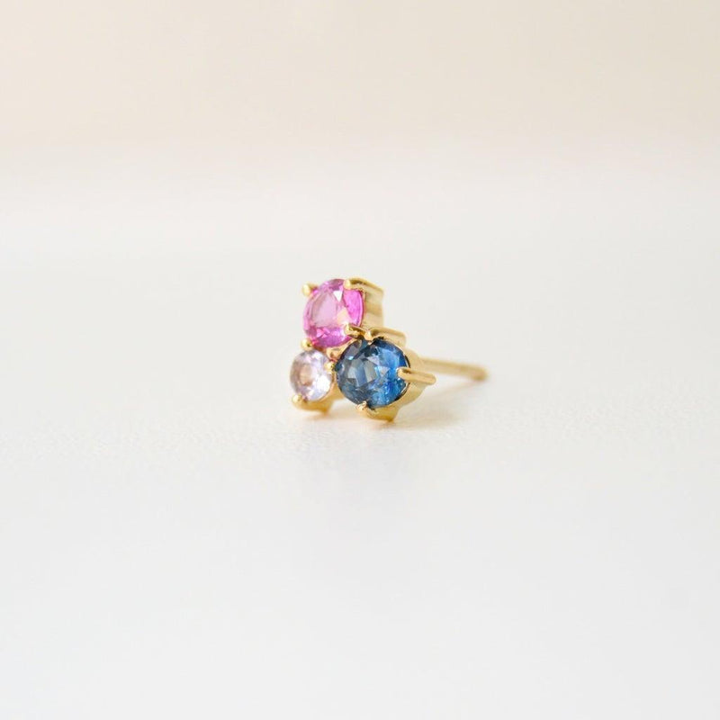 Anpé Atelier Varnaya 18kt Guld Ørestik m. Safirer - Øreringe - 23-Customized1