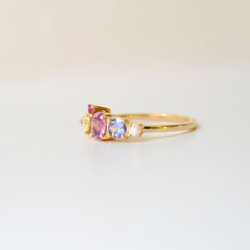 Anpé Atelier Varnaya 18kt Guld Ring m. Safirer - Ringe - 27-Customized2-001