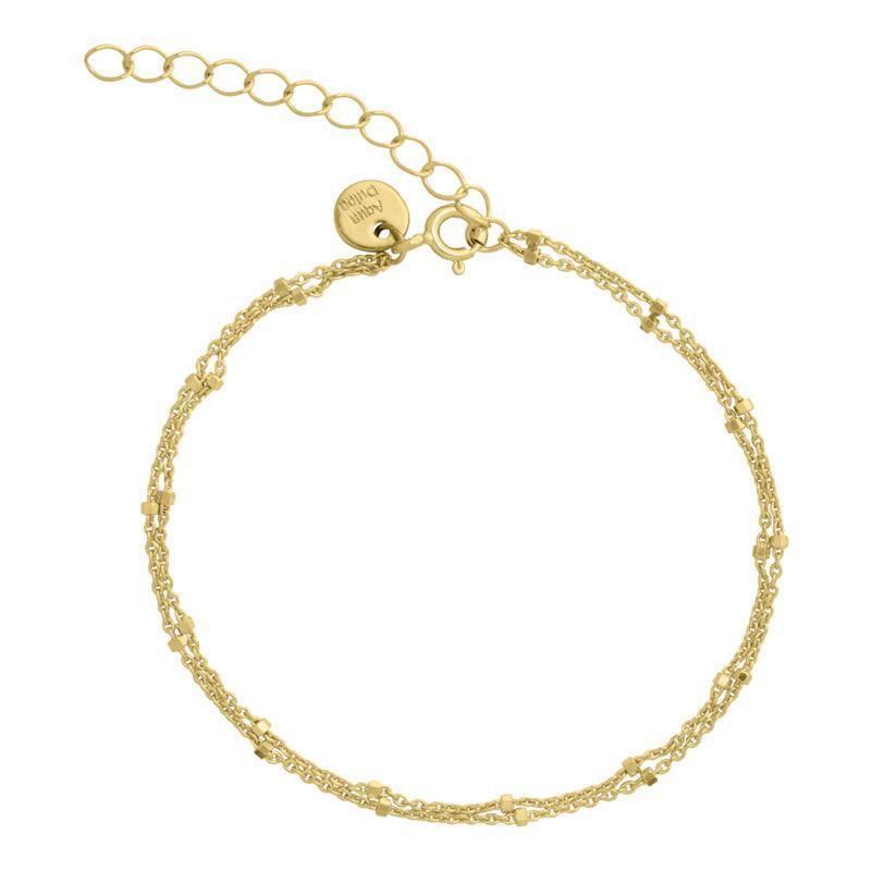 Aqua Dulce Dee Dee Dot Armbånd sølvforgyldt - 2253 - Armbånd - 2253