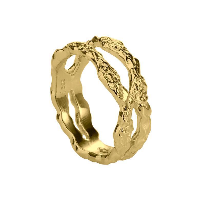 Aqua Dulce Mila Ring sølvforgyldt - 4675 - Ringe - 4675-001