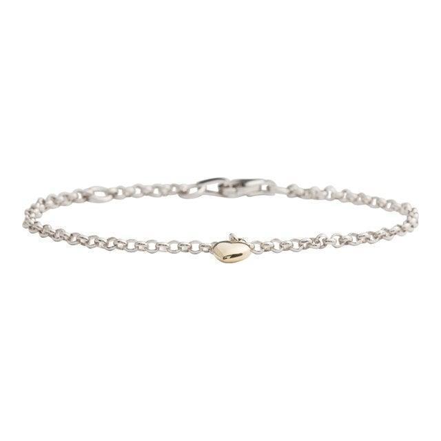 Børne Armbånd Med Hjerte i 8kt Guld - Dåbsartikler - 882501-9