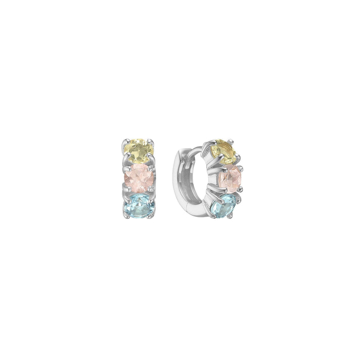 Carré Hoops Med Mix Sten - SH4373 - Øreringe - SH4373LQRQBT