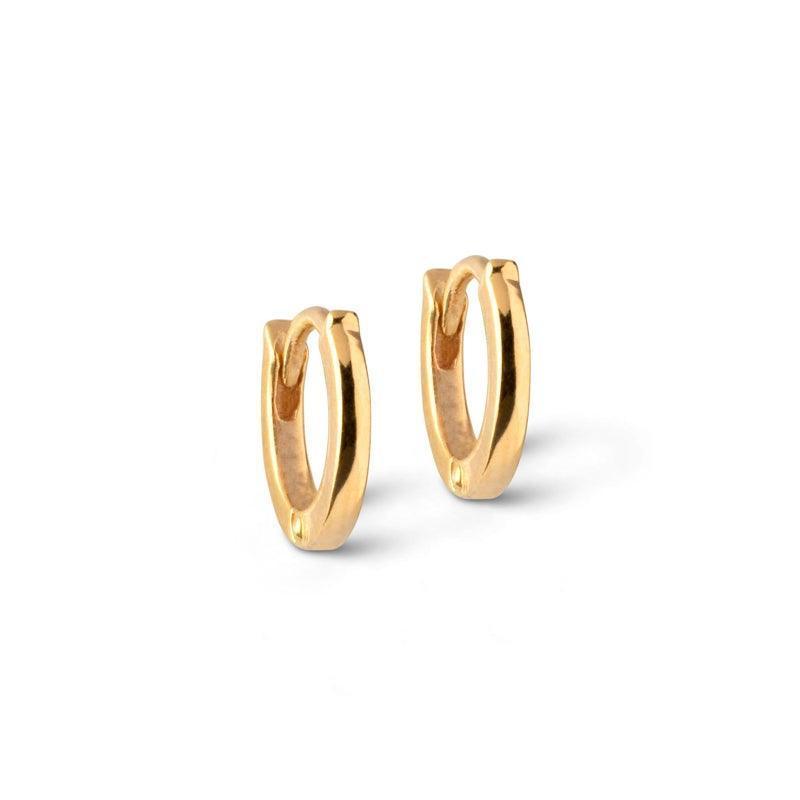Enamel Classic Forgyldt Hoops 6mm - E175G - Øreringe - E175G