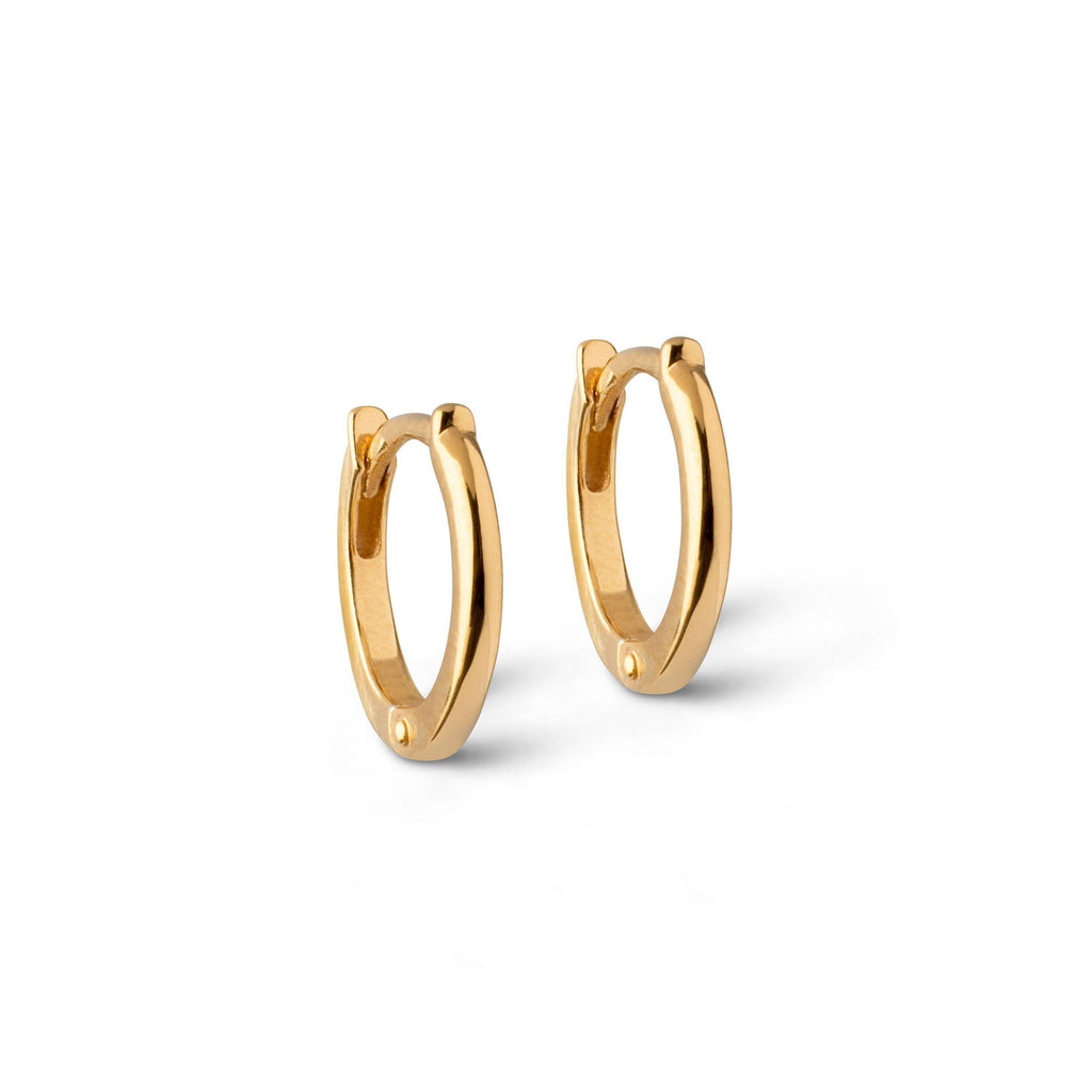 Enamel Classic Forgyldt Hoops 8mm - E176G - Øreringe - E176G