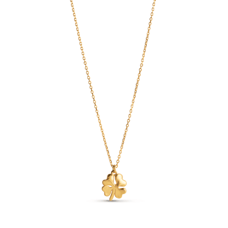 Enamel Organic Clover Halskæde - N79GM - Halskæde - N79GM