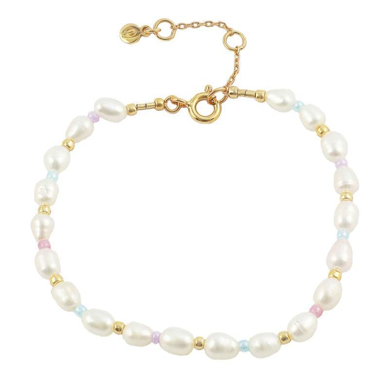 Hultquist Copenhagen Pastel Perle Armbånd - S08086G - Armbånd - S08086G