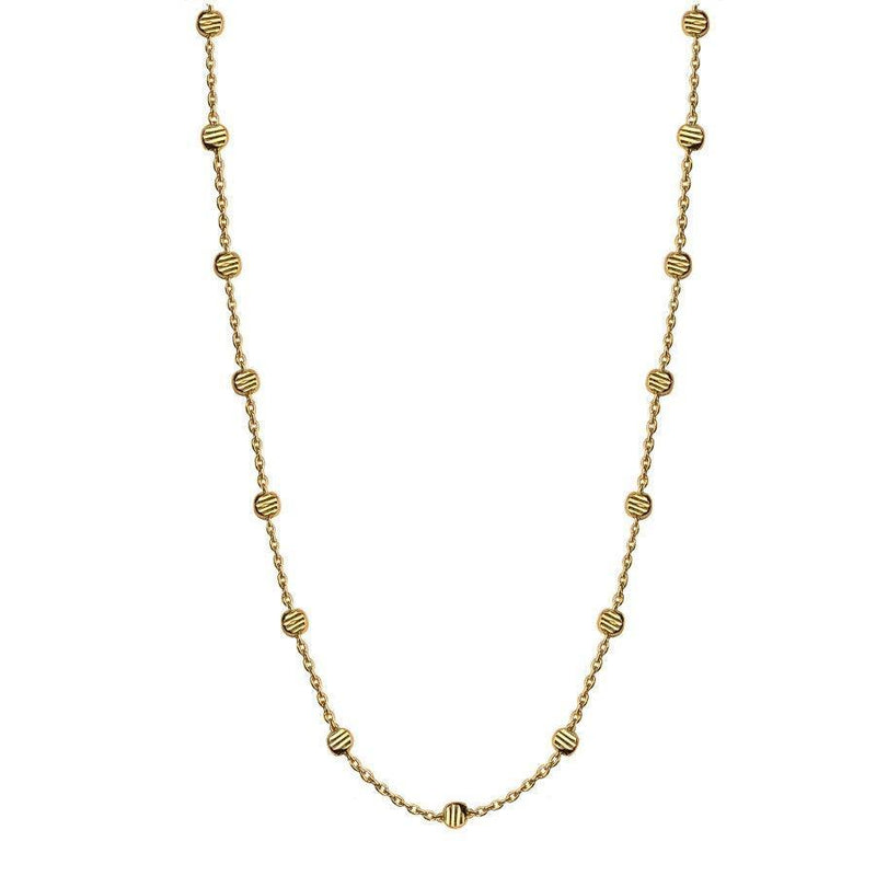 Jeberg Jewellery Gold Beads Necklace sølvforgyldt - 4575-42-G - Halskæde - 4575-42-G