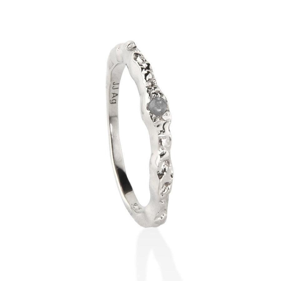 Jeberg Jewellery I Am Gold Petite Ring sølv med Månesten - 60662 - Ringe - 60662-001