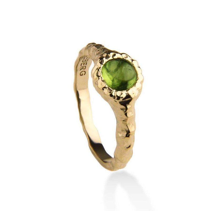 Jeberg Jewellery I Am Gold Ring Peridot sølvforgyldt - 60800 - Ringe - 60800-001
