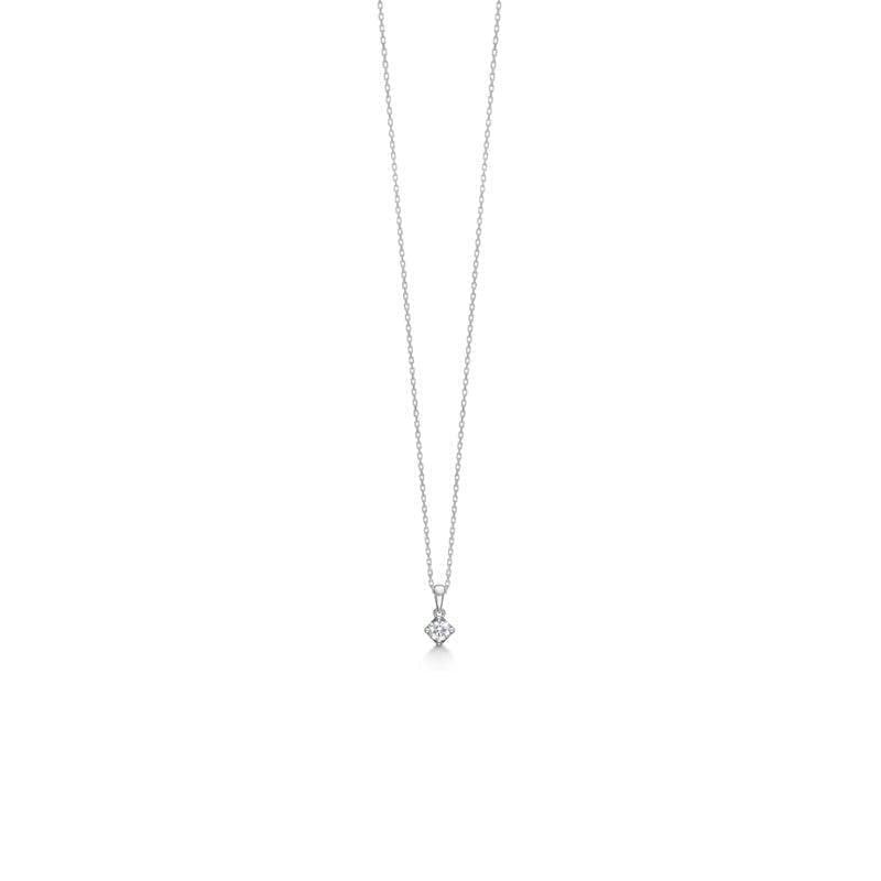 Mads Z 14 kt. Crown Diamant Vedhæng 0.16 ct. Hvidguld - Vedhæng - 1631616