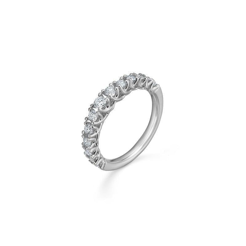 Mads Z 14 kt. Crown Princess Ring Hvidguld 0.50 ct. - Ringe - 1641950-001