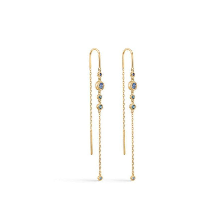 Mads Z 14 kt Luxury Rainbow Blue Øreringe - 1504064 - Øreringe - 1504064