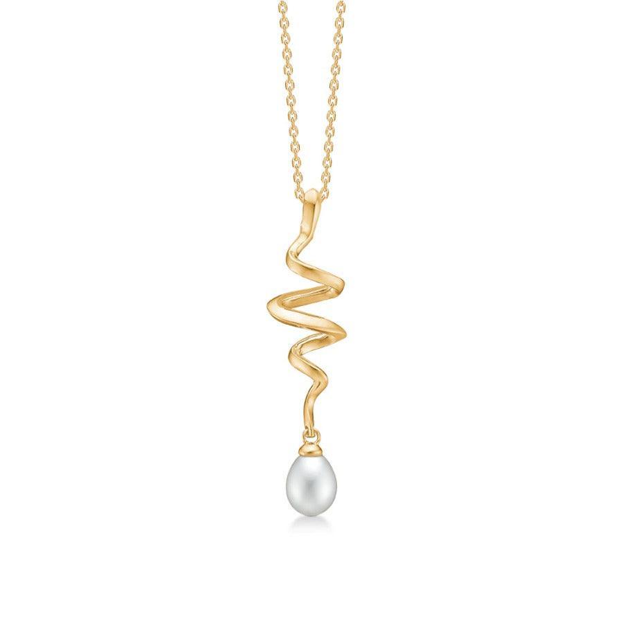 Mads Z 14 kt Swirl Pearl Vedhæng - Vedhæng - 1533086