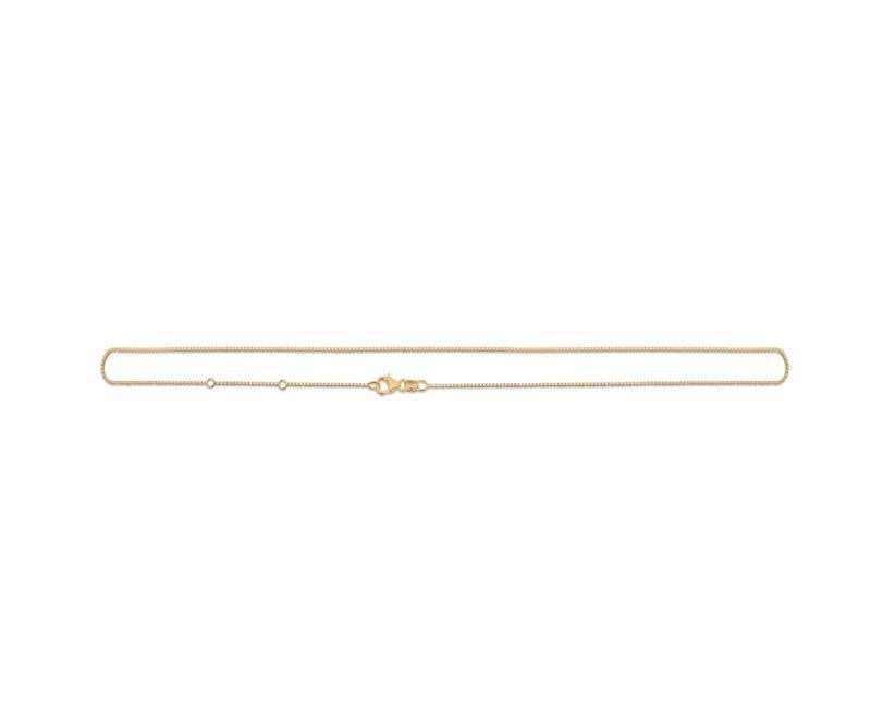Mads Z Sølv Forgyldt Venezia Halskæde 45 cm - Halskæder - 9220130