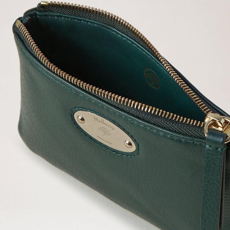 Mulberry Pung - Plaque Small Zip Coin Pouch Mulberry Green - Plaque - RL7067/205Q633