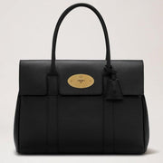Mulberry Bayswater Black Classic Grain Tas