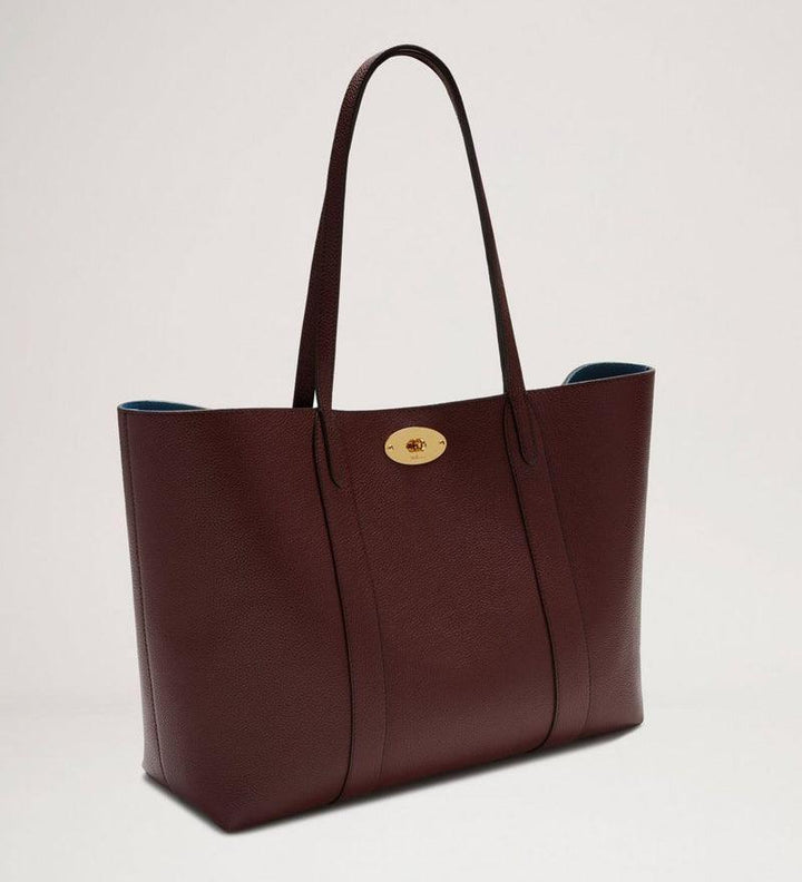 Mulberry Zak Bayswater Tote Burgundy van glad leer met goudkleurige gesp, model HH4589/205K536
