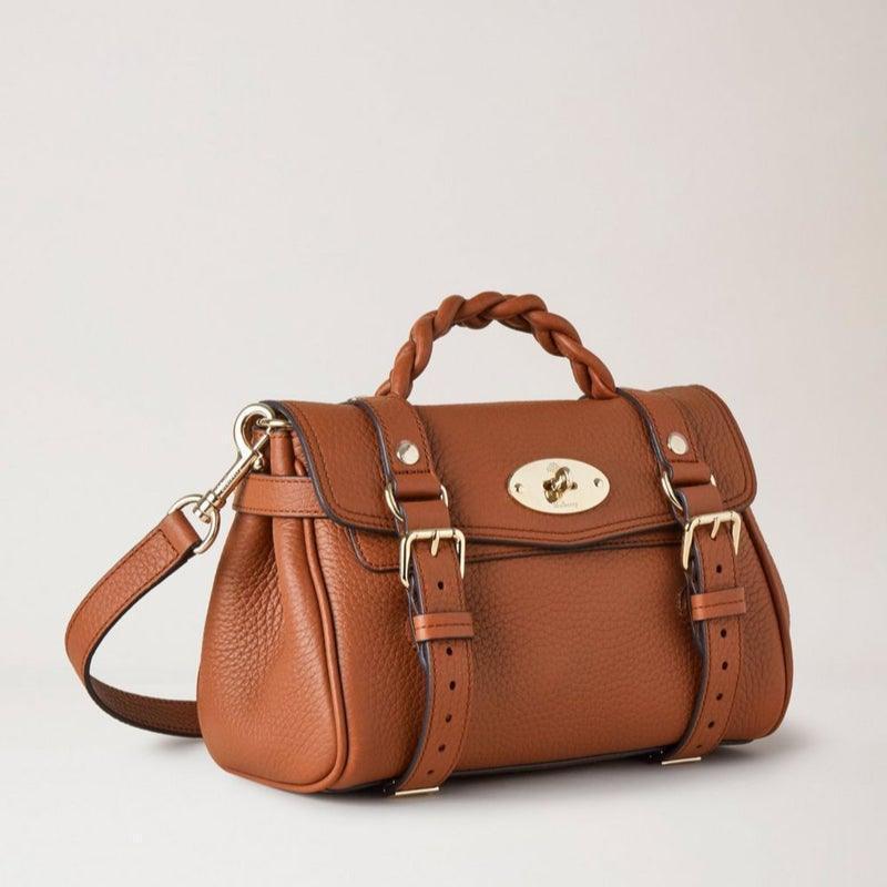 Mulberry Taske - Mini Alexa Heavy Grain Chestnut - Alexa Taske - RL6595/736G653