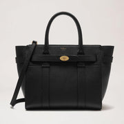 Mulberry Small Zipped Bayswater Small Classic Grain Leather Black Tas