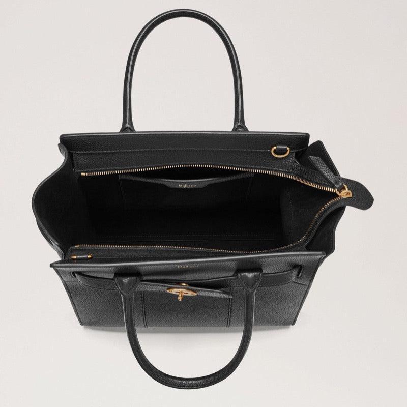 Mulberry Taske - Small Zipped Bayswater Small Classic Grain Leather Black - Bayswater Zipped - HH4406/205A100