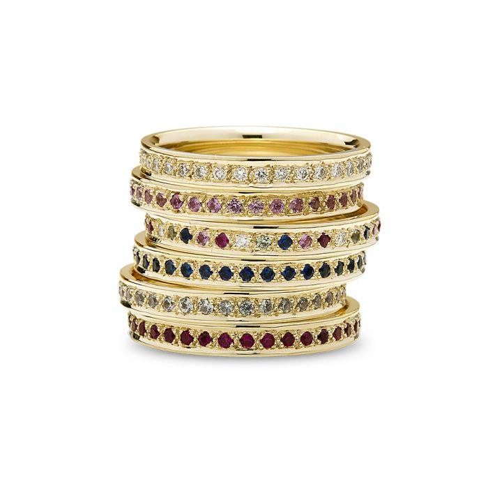 Nuran 14kt Diwa Ring med Brillanter - Ringe - A3920-035-001