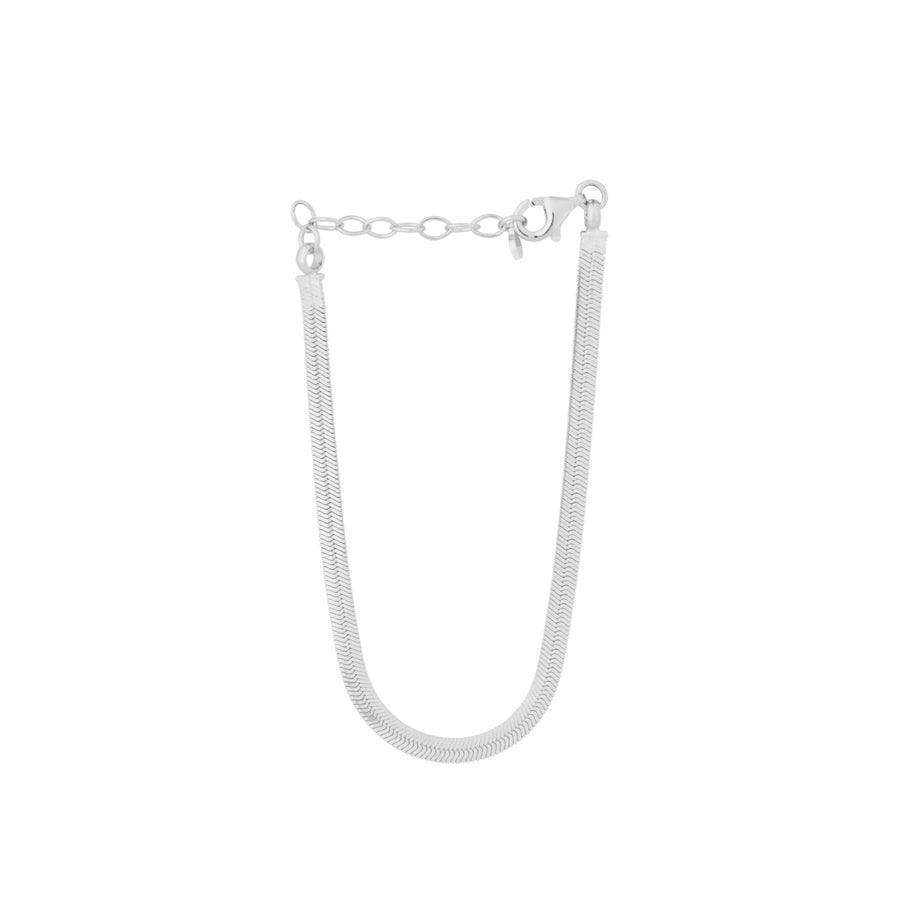 Pernille Corydon Thelma Bracelet toont een zilveren armband met klassieke ketting en verstelbare sluiting. Model B-698-S